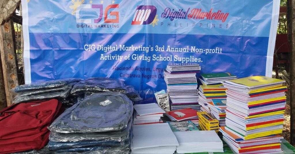 CJG Digital Marketing’s 3rd Annual Giving of School Supplies