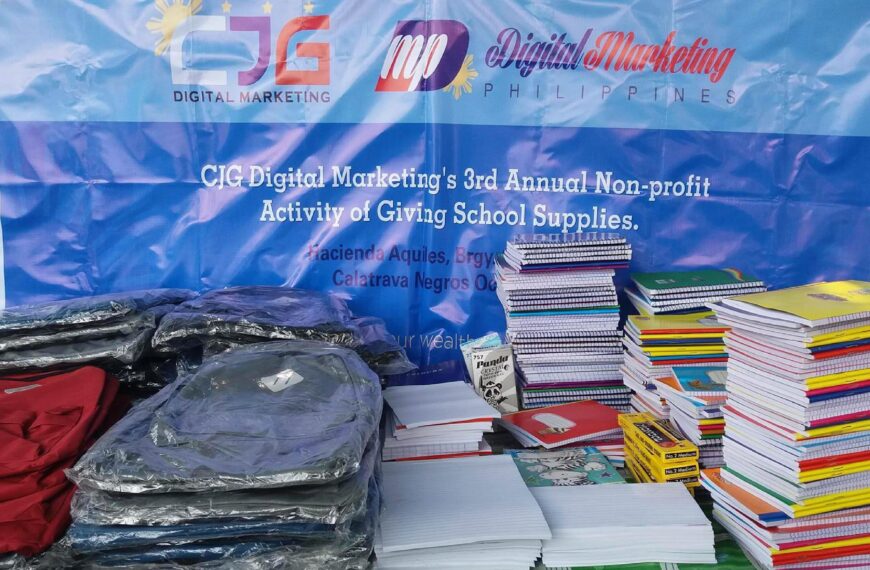 CJG Digital Marketing’s 3rd Annual Giving of School Supplies